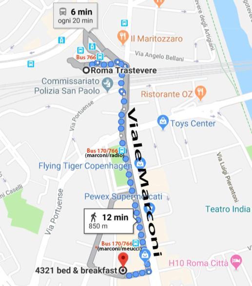 4321 B&B Stazione Trastevere Řím Exteriér fotografie